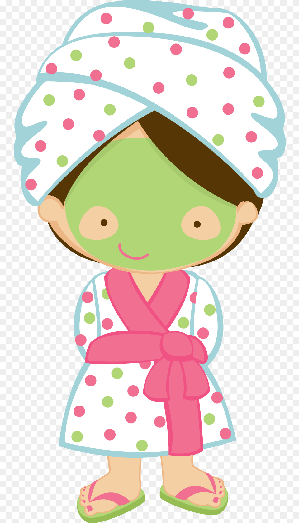 Girl Spa Clipart Spa Day Clip Art, Baby, Person, Clothing, Hat Free Transparent Png
