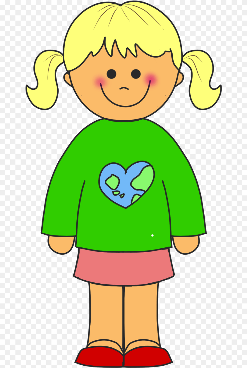 Girl Standing Clipart Clipartxtras Clip Art Of Girl, Baby, Person, Cartoon, Face Free Png