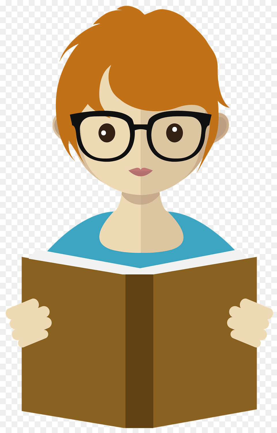 Girl Studying Clipart, Person, Reading, Baby, Accessories Png
