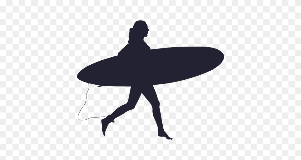 Girl Surfing Image Arts, Water, Silhouette, Sea Waves, Sea Free Png Download