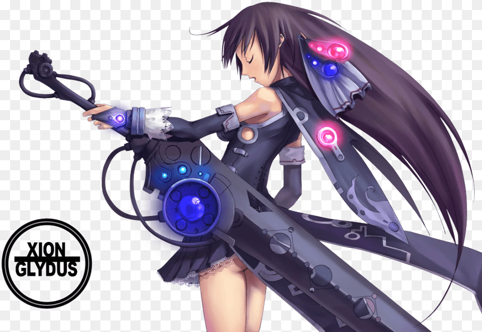 Girl Sword Anime, Book, Comics, Publication, Weapon Free Transparent Png