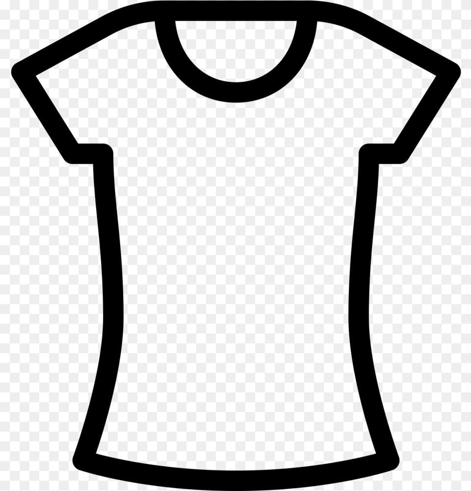 Girl T Shirt Icon Clipart Download T Shirt, Gray Png Image