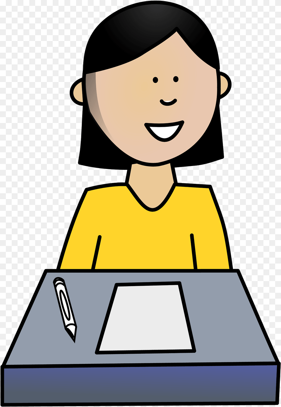 Girl Taking A Test Clipart, Baby, Person, Reading, Face Png