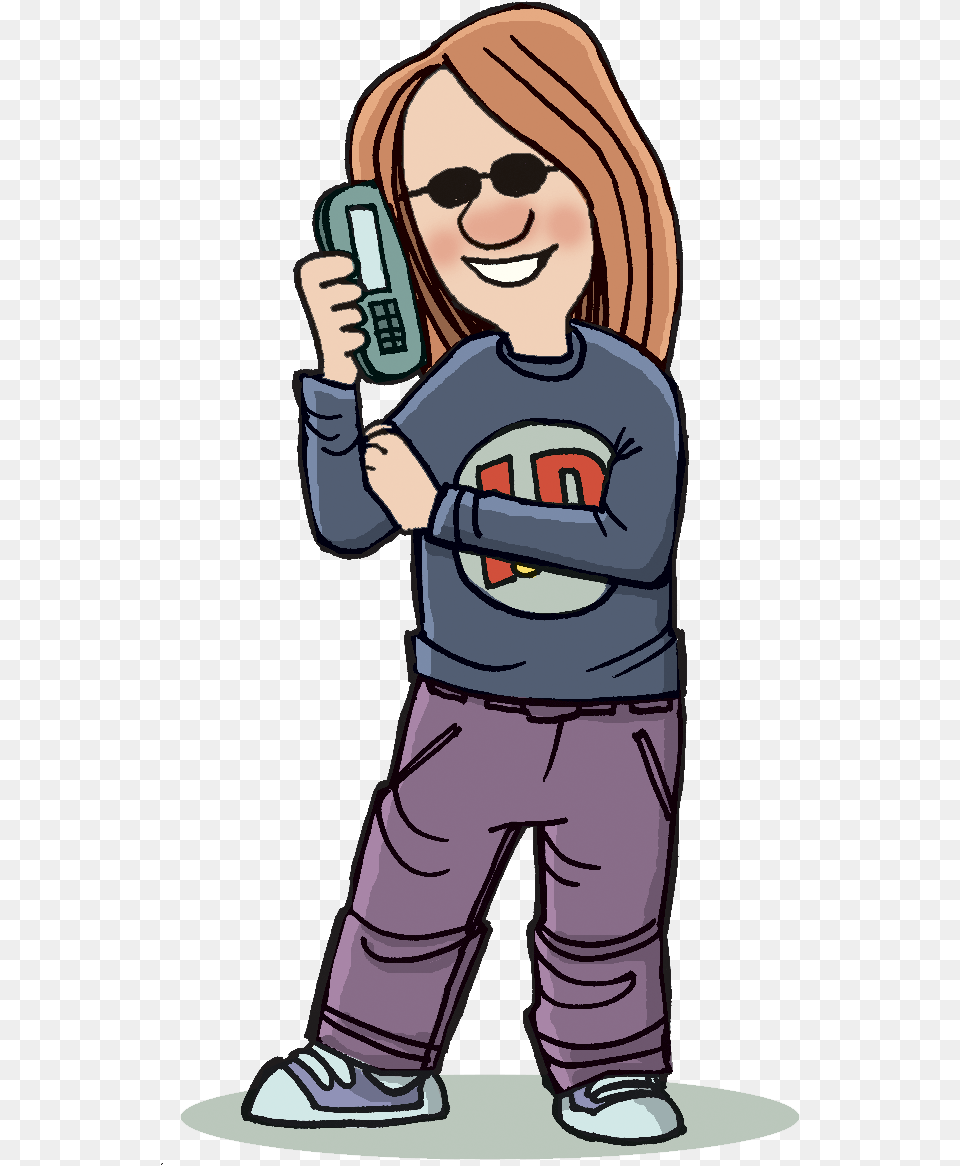 Girl Talking On The Phone Clipart Talking On A Cell Phone Clipart, Book, Comics, Publication, Person Png Image