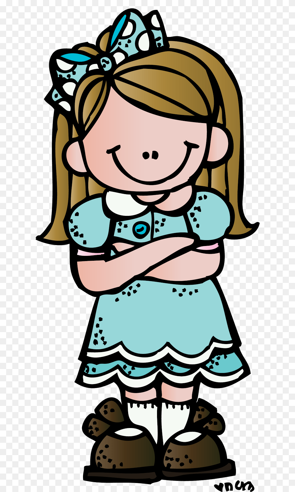 Girl Talking Words Clipart, Cartoon, Baby, Book, Person Png Image