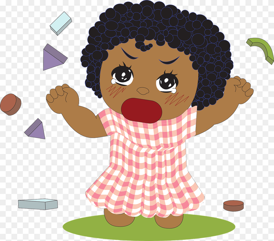 Girl Tantrum Clipart, Baby, Person, Face, Head Free Png
