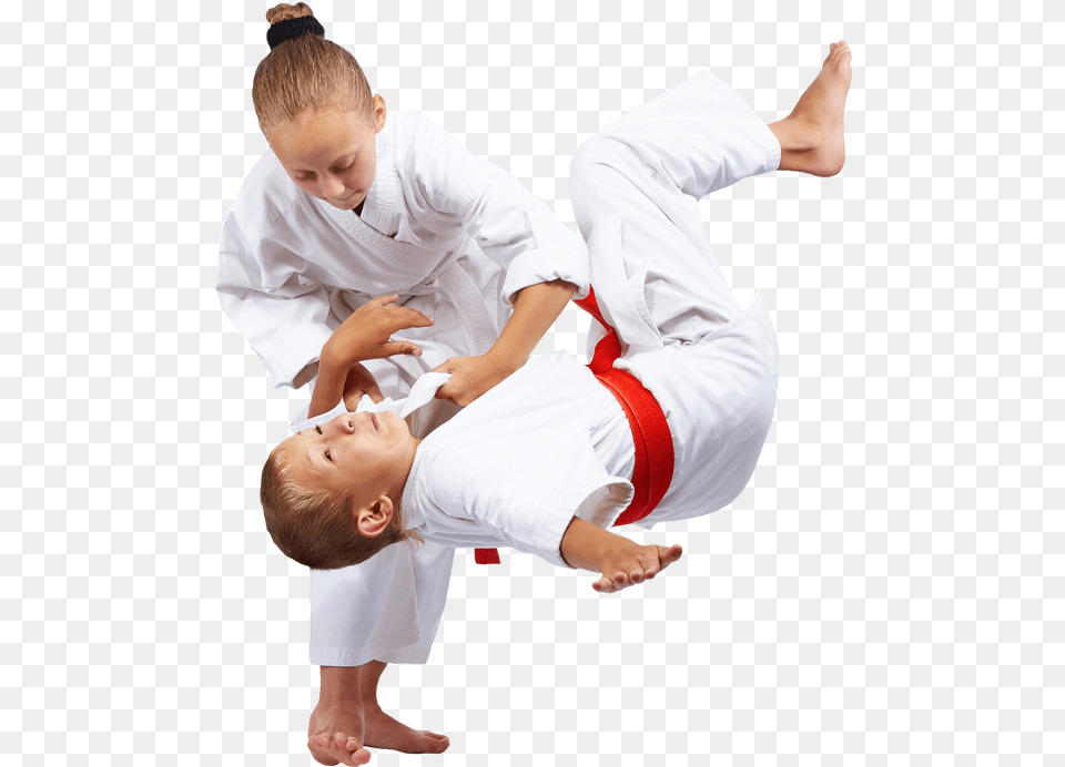 Girl Throwing A Boy To The Ground Judo Kids, Karate, Martial Arts, Person, Sport Png