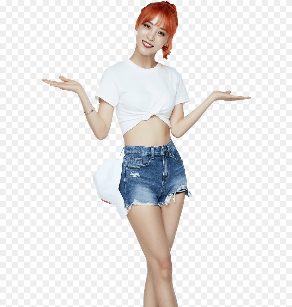 Girl Transparent Background Mamamoo Moonbyul Crop Top, Adult, Skirt, Shorts, Person Png