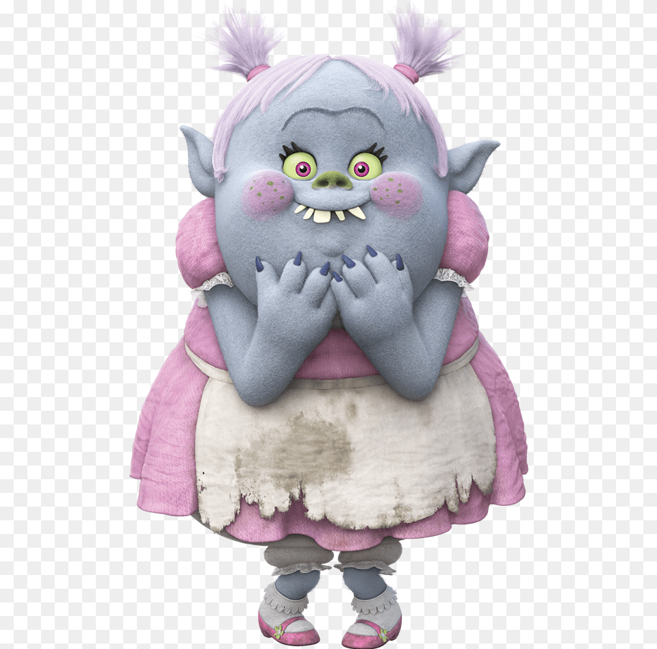 Girl Troll From Trolls, Plush, Toy, Doll Free Png Download