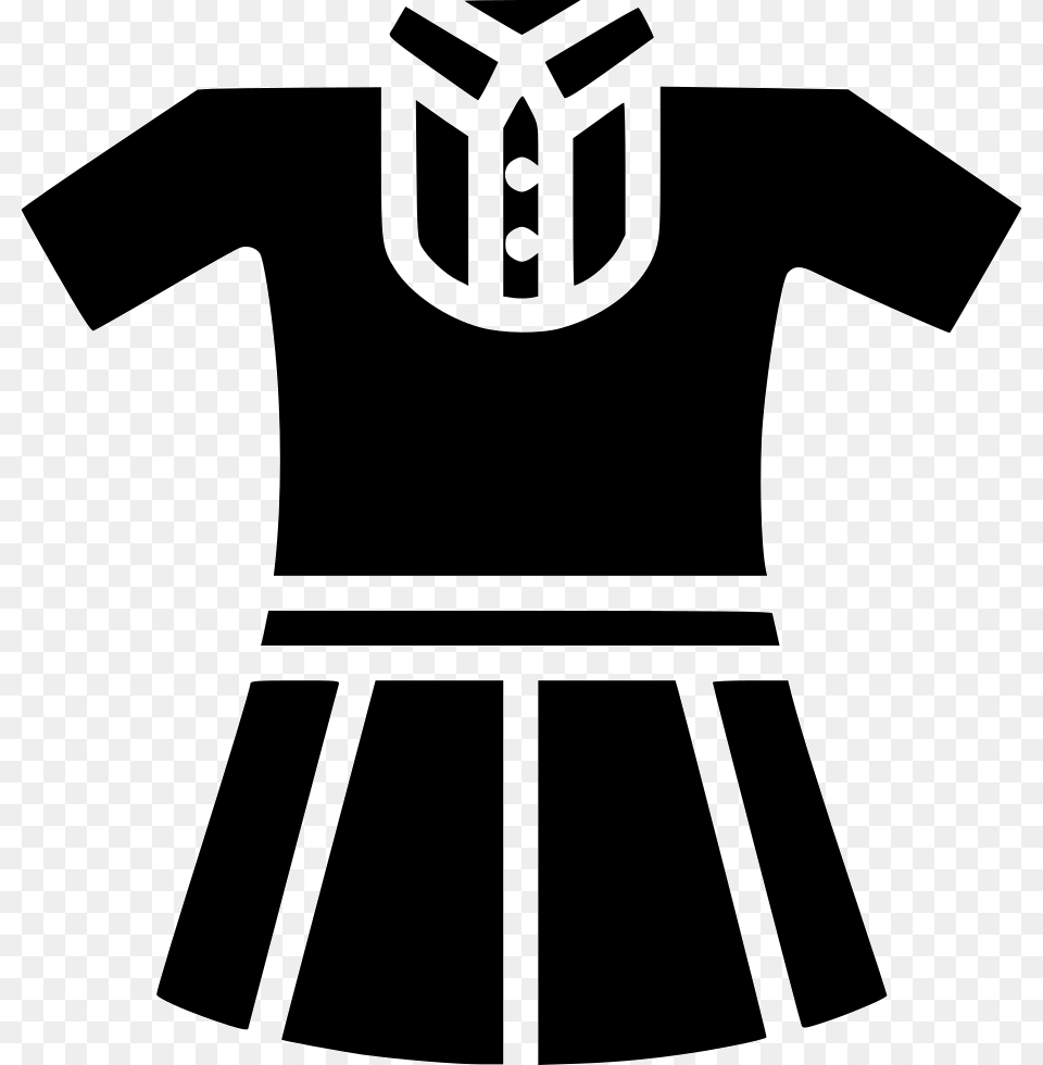 Girl Uniform Cloth School Study Comments School Uniform Icon, Stencil, Clothing, T-shirt, Mailbox Png Image
