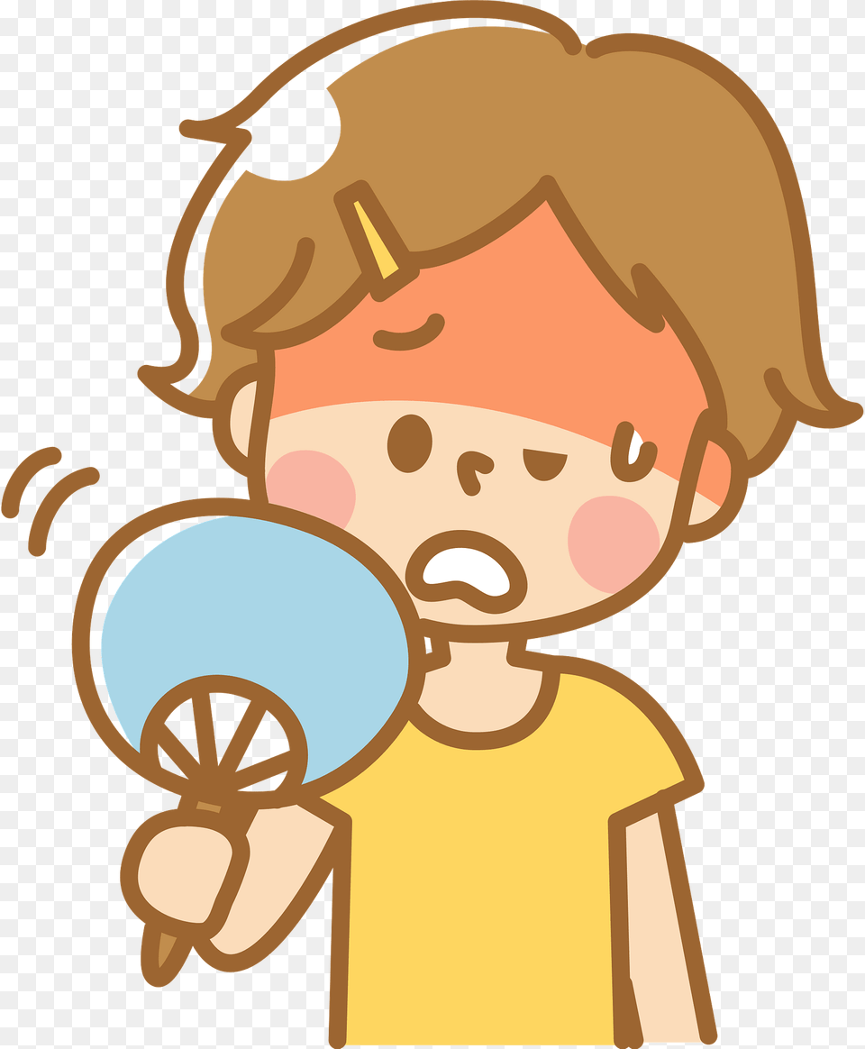 Girl Using A Paper Fan Clipart, Face, Head, Person, Photography Png