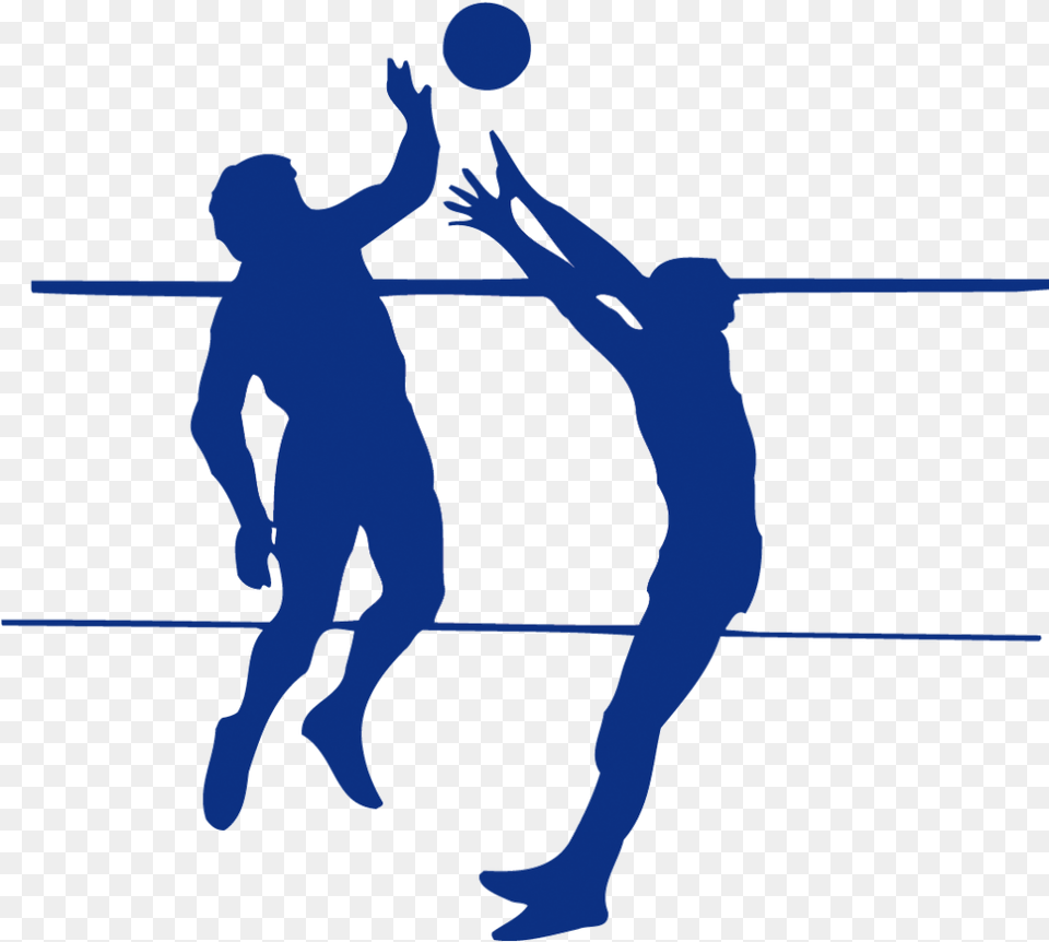 Girl Volleyball Player Silhouette, Person, People, Playing Volleyball, Sport Png Image