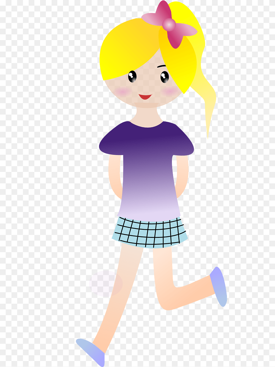 Girl Walking Cartoon, Baby, Person, Face, Head Free Transparent Png
