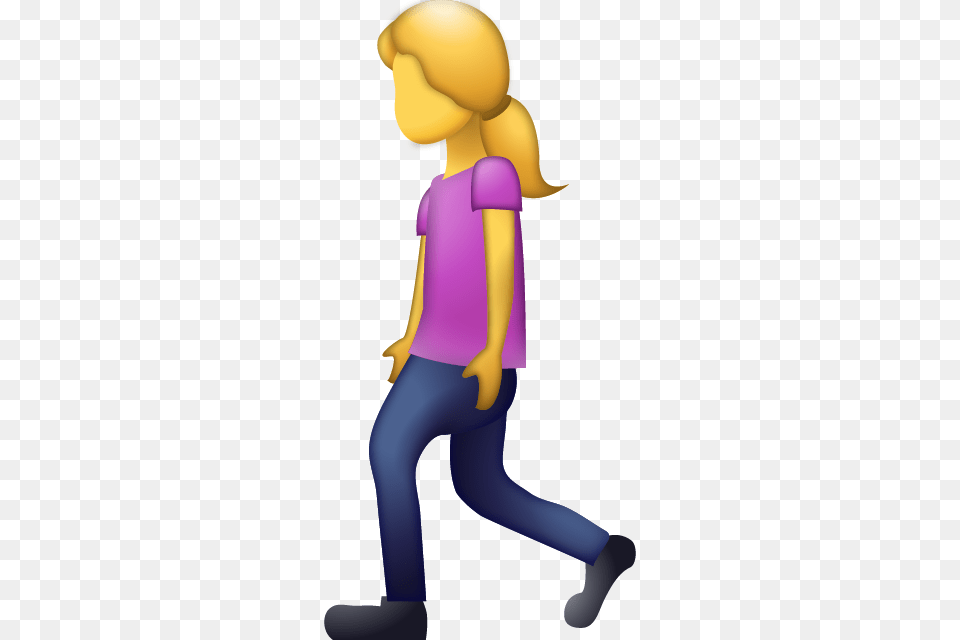 Girl Walking Emoji, Clothing, Pants, Person Png Image