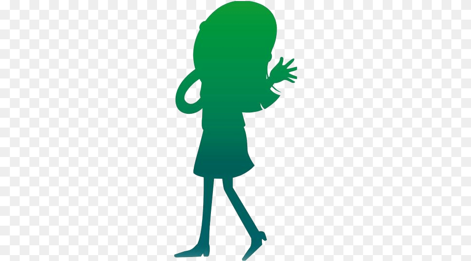 Girl Walking Transparent Illustration, Alien, Silhouette, Baby, Person Free Png