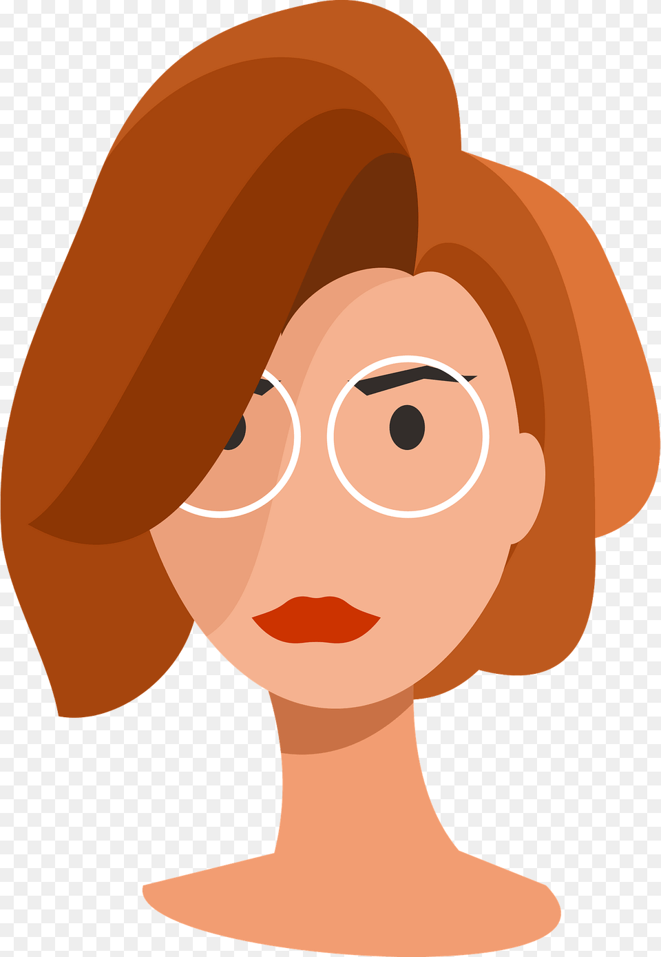 Girl Wearing Glasses Clipart, Clothing, Face, Hat, Head Png Image