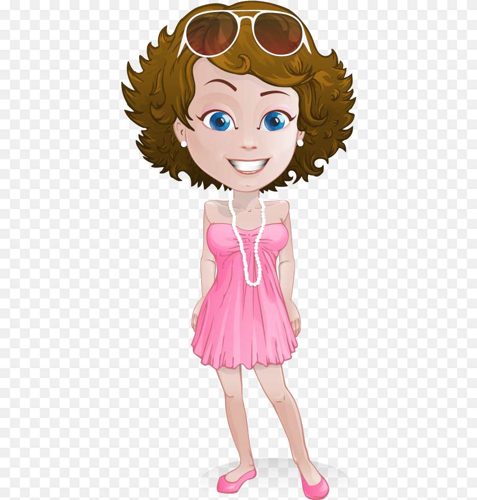 Girl Wearing Jewelry Clip Art, Person, Child, Female, Face Free Png
