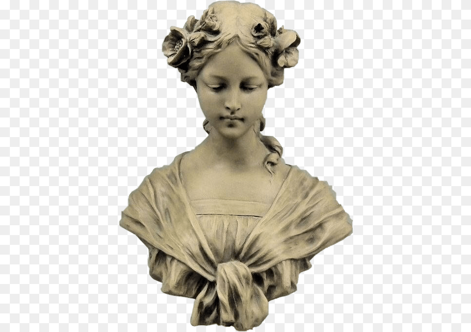 Girl Whiteaesthetic Aesthetic Statue Freetoedit Statue Of Roman Goddess, Art, Person, Photography, Face Free Png Download