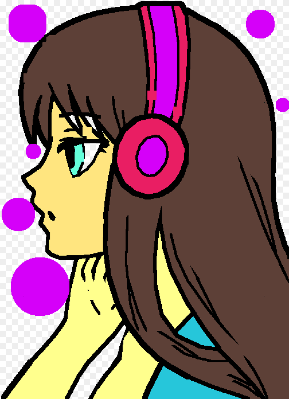 Girl Who Loves Music, Person, Electronics, Face, Head Png Image