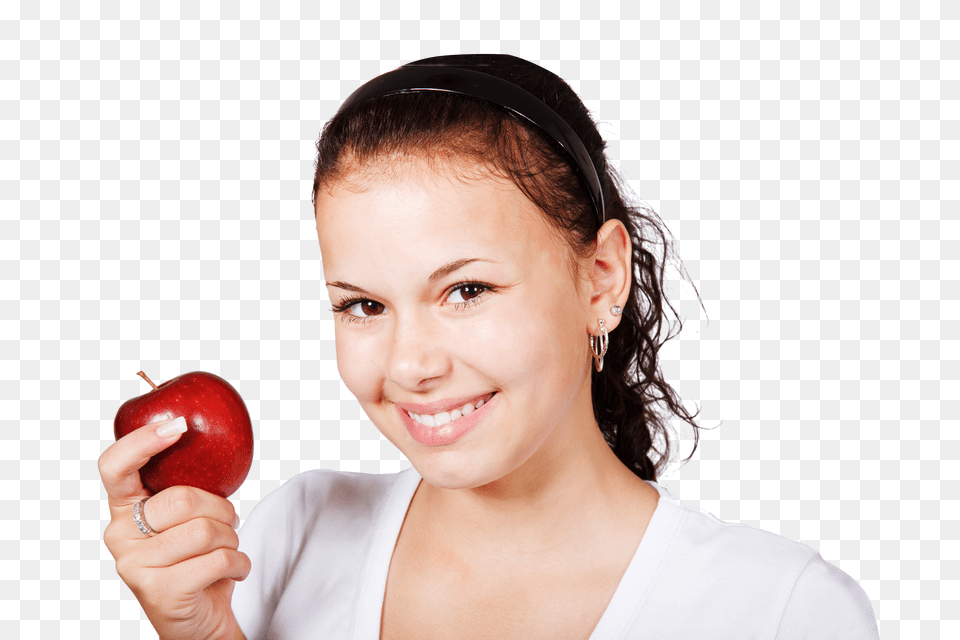 Girl With Apple, Body Part, Person, Hand, Finger Png Image