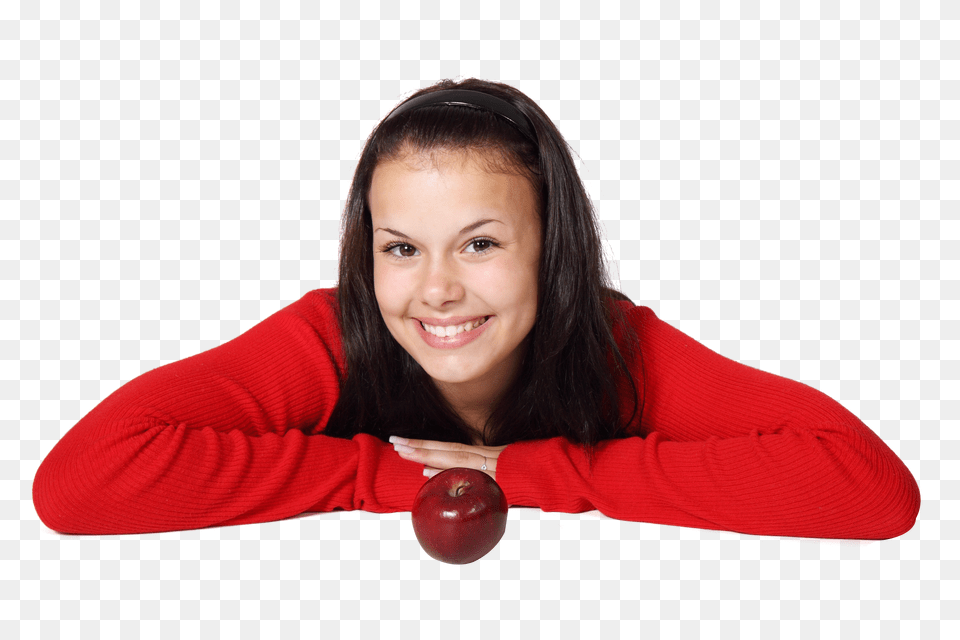 Girl With Apple Image, Person, Photography, Head, Portrait Png
