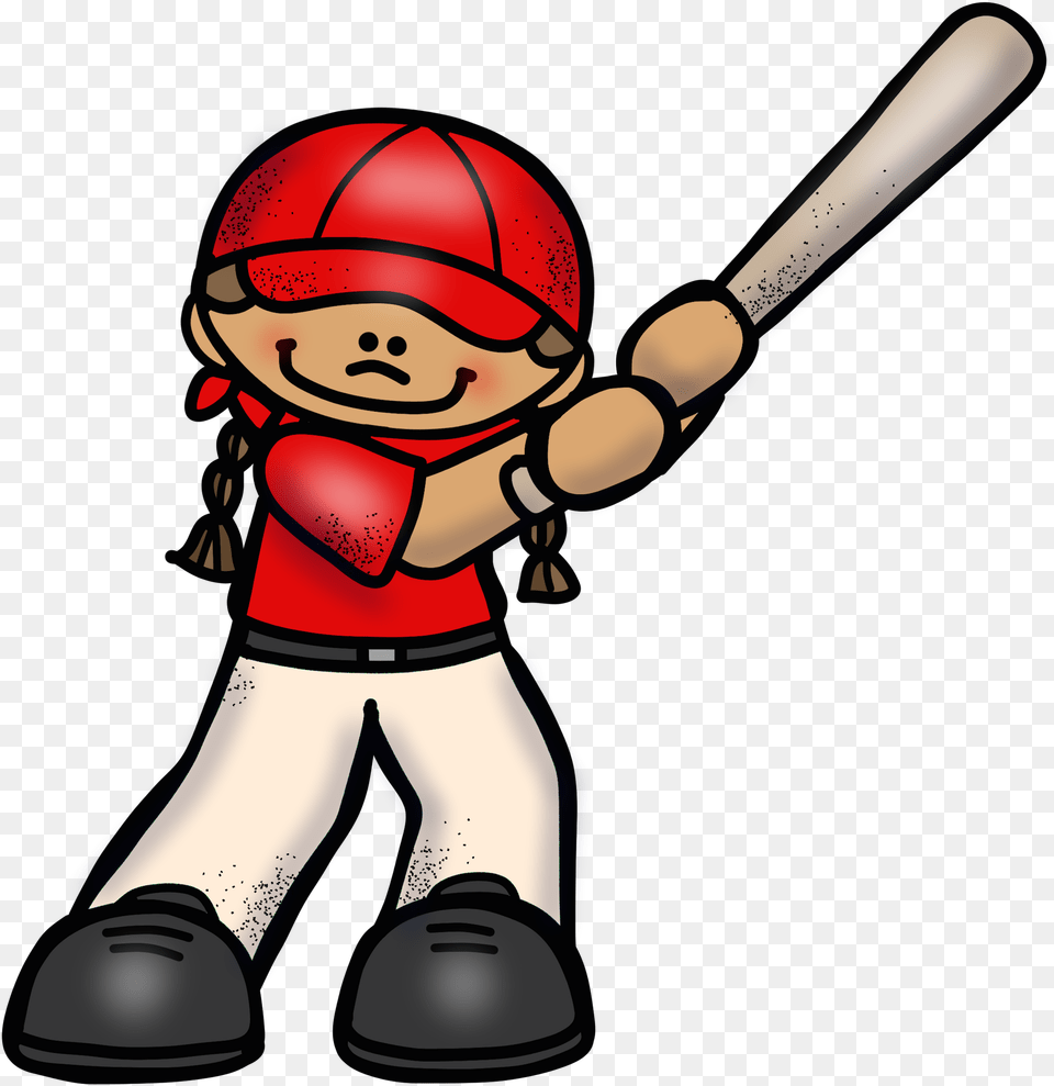 Girl With Baseball Bat Clipart, Team Sport, Team, Sport, Person Free Transparent Png