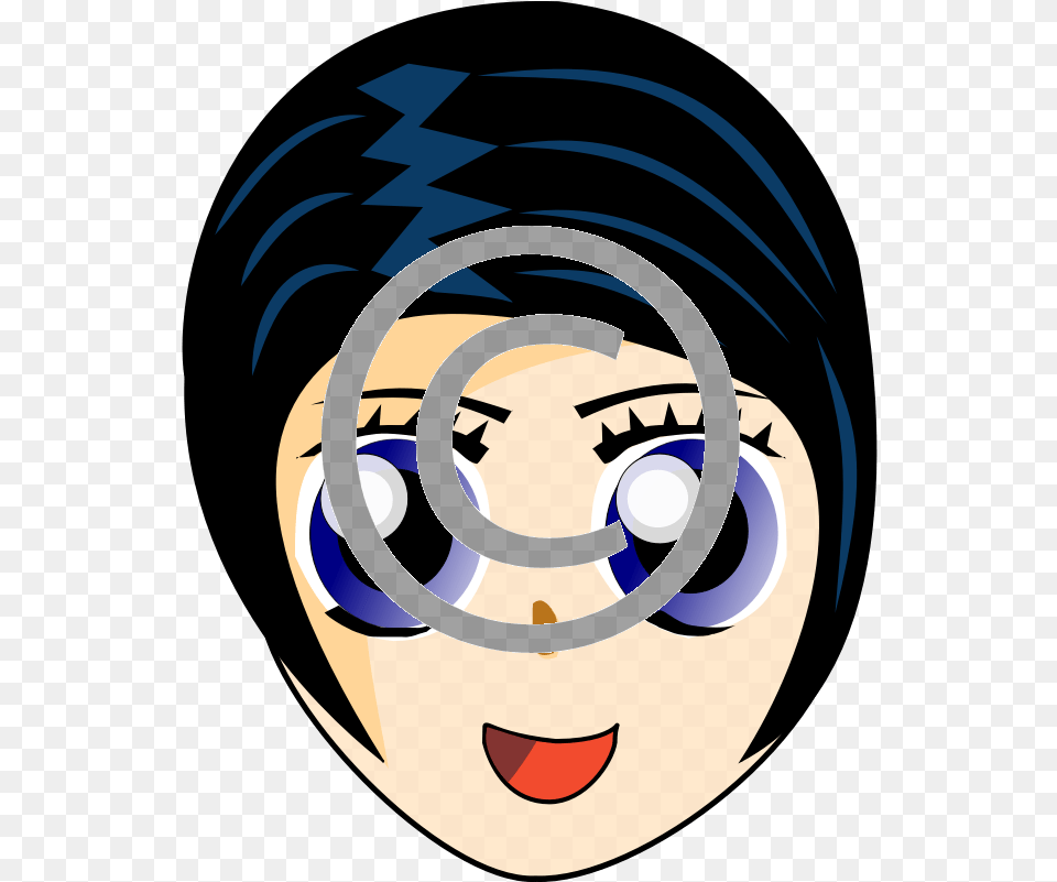 Girl With Big Eyes Anime Heads, Book, Comics, Publication, Person Png