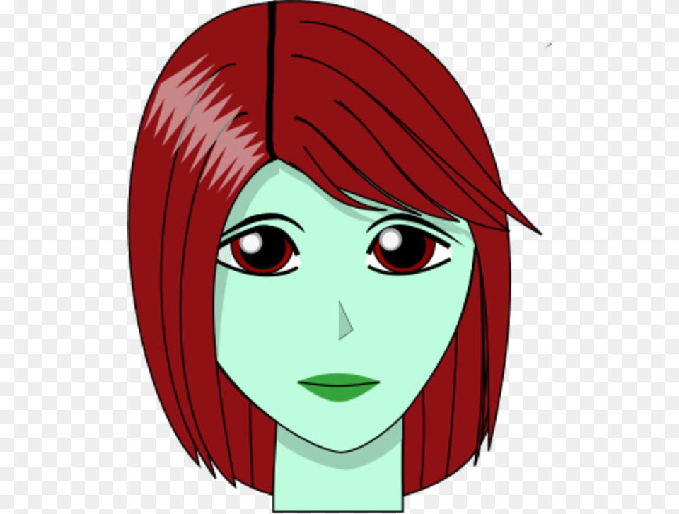 Girl With Blue Hair Cartoon, Head, Publication, Book, Comics Png Image