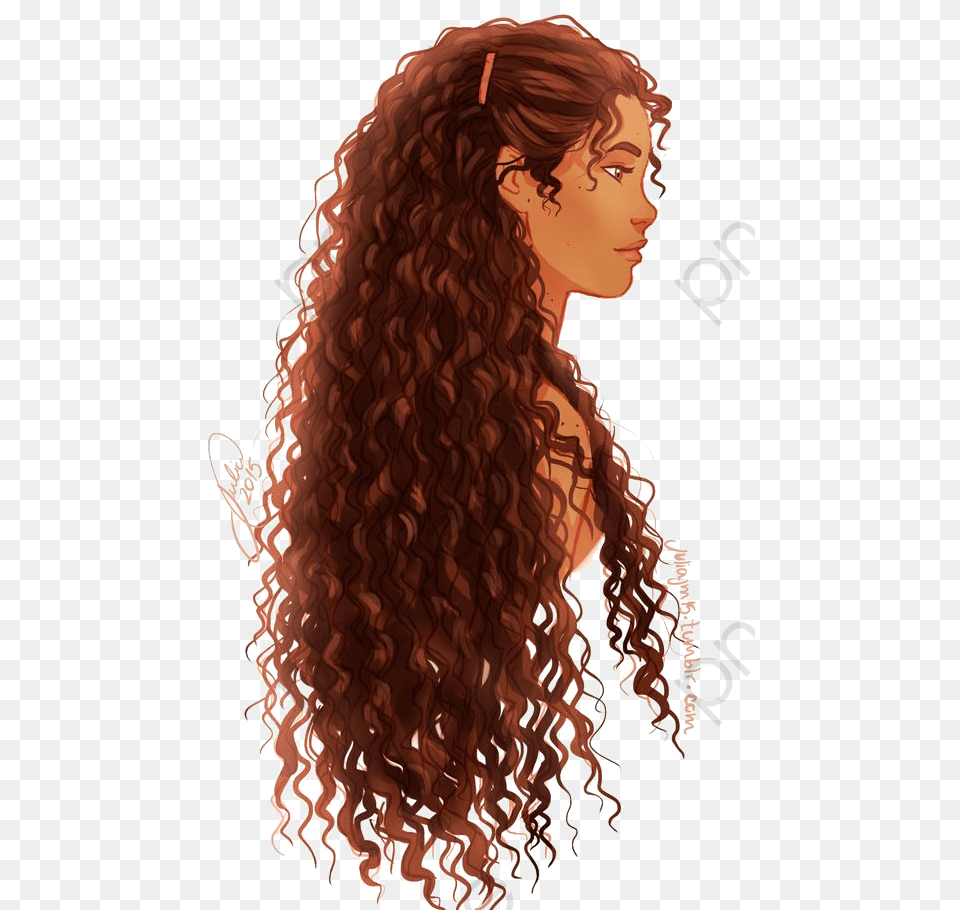 Girl With Curly Hair Clipart, Adult, Female, Person, Woman Free Png Download