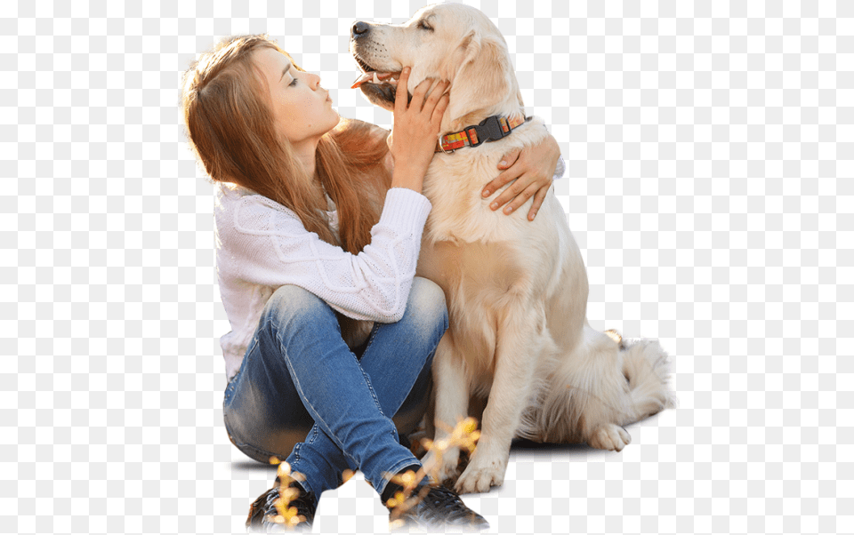 Girl With Dog, Adult, Pet, Person, Mammal Free Png Download
