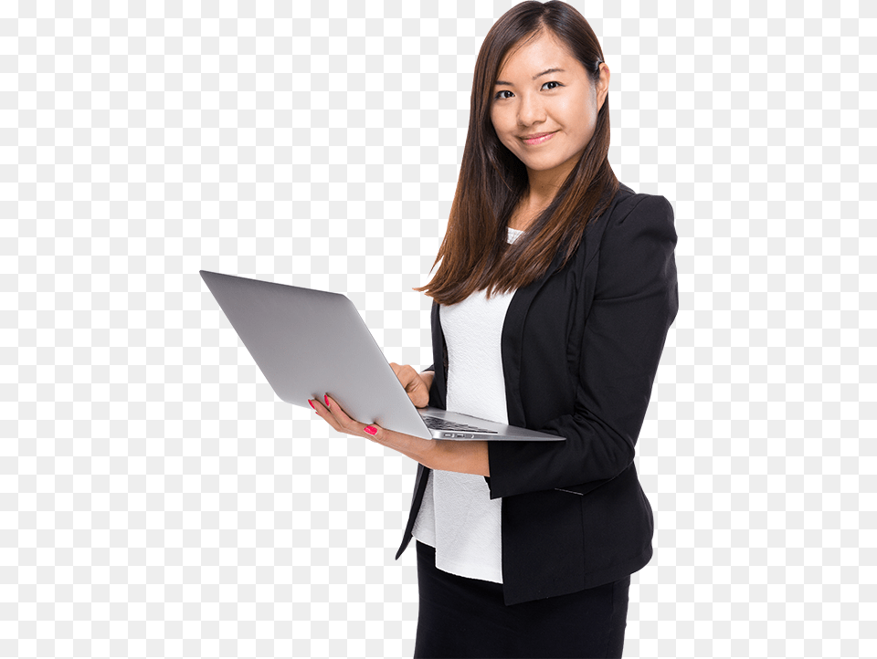 Girl With Laptop, Adult, Person, Female, Woman Free Png