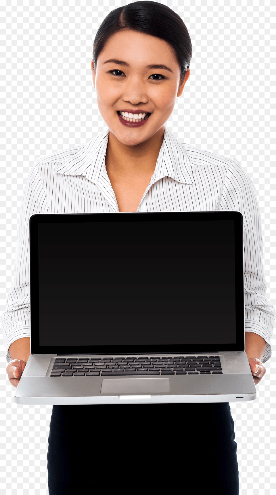 Girl With Laptop Laptop Images With Girl, Computer, Electronics, Pc, Adult Free Png