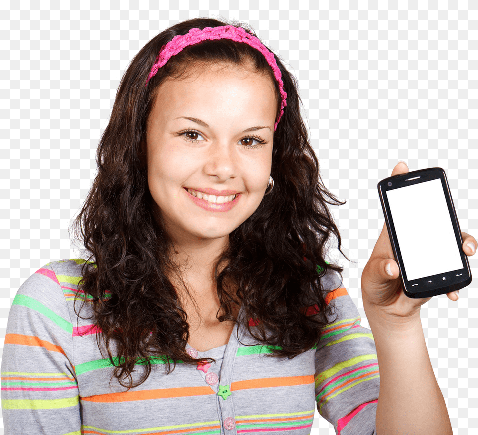 Girl With Mobile Phone Image Girl With Mobile, Electronics, Mobile Phone, Photography, Person Free Png