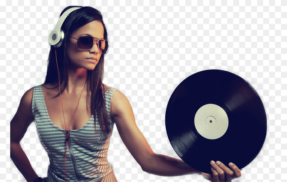 Girl With Music Accessories, Sunglasses, Person, Woman Free Transparent Png