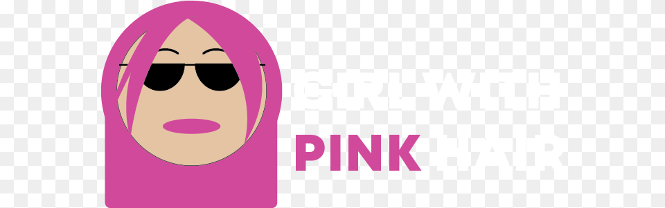 Girl With Pink Hair Graphic Design, Accessories, Sunglasses, Purple, Face Free Transparent Png