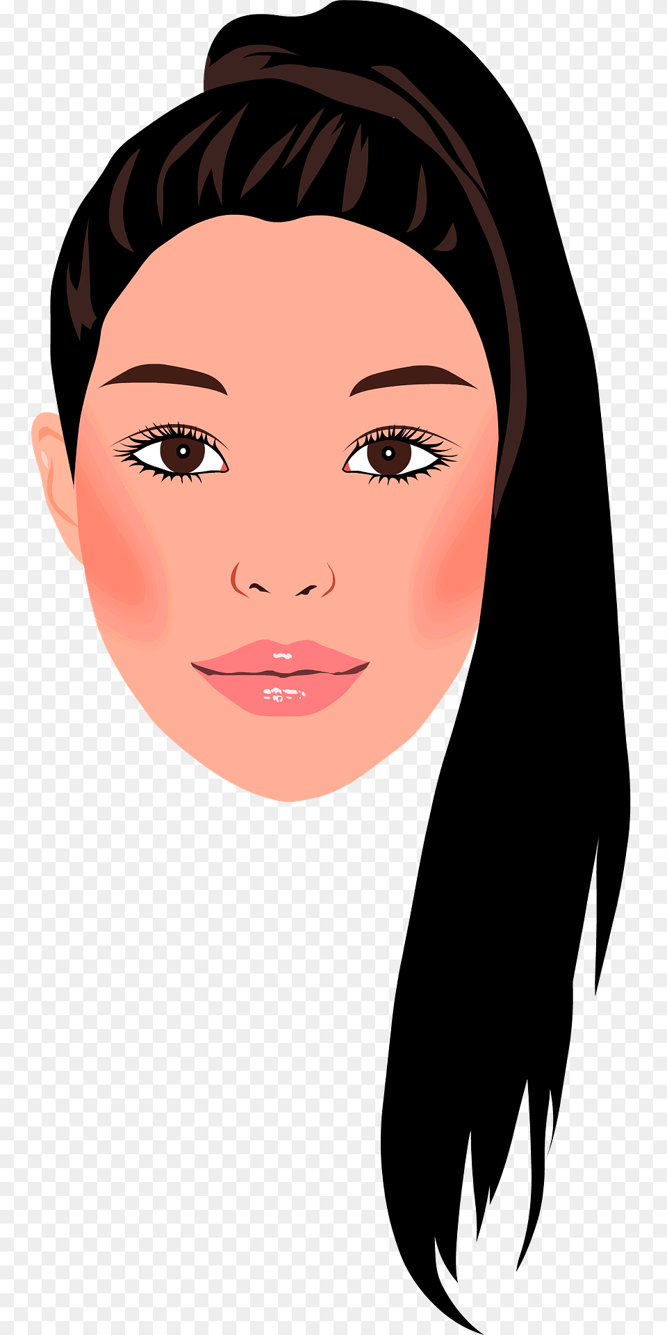 Girl With Ponytail Clipart, Adult, Portrait, Photography, Person Free Transparent Png