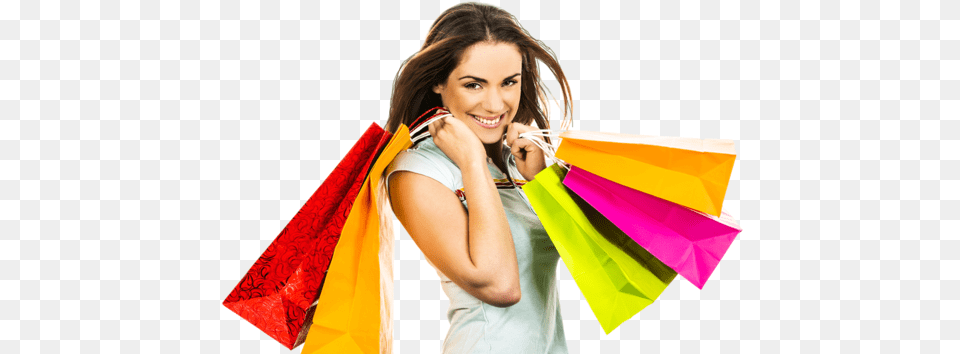 Girl With Shopping Bags P Lady With Shopping Bag, Person, Adult, Female, Woman Free Transparent Png