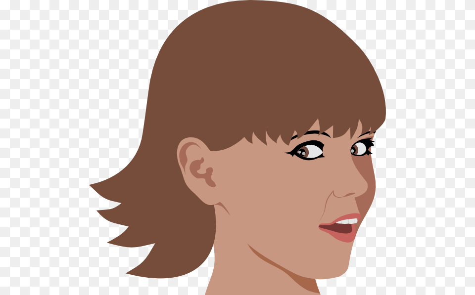 Girl With Short Hair Clip Art, Neck, Body Part, Face, Head Free Transparent Png