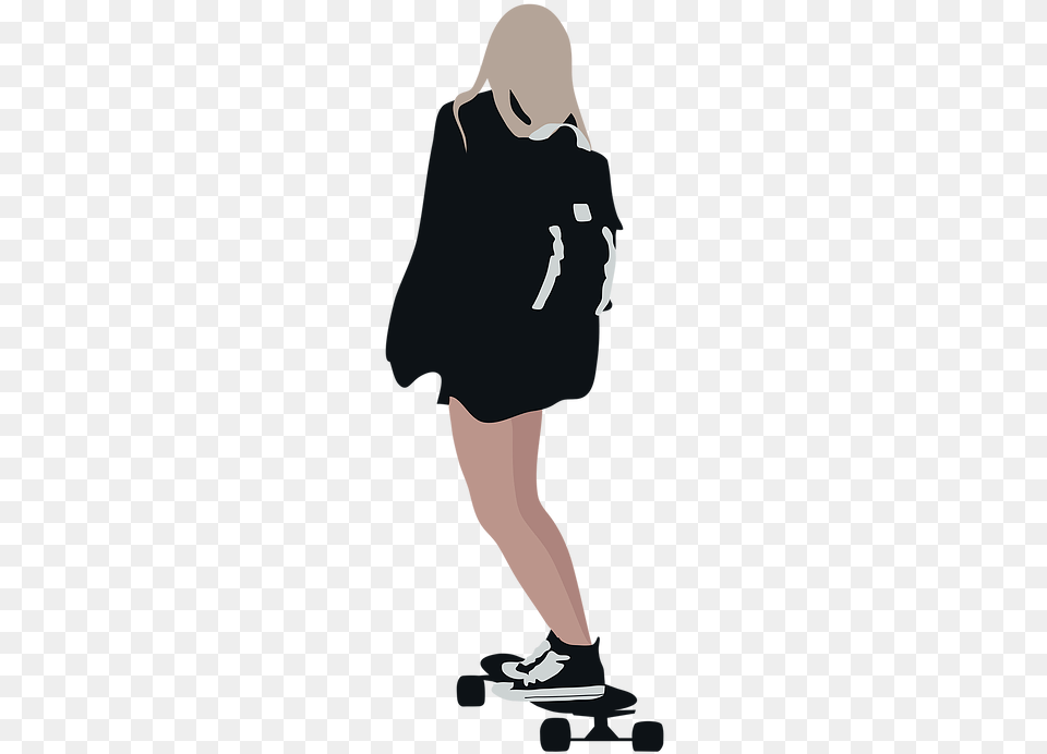 Girl With Skateboard From Toffu Skateboard Girl, Adult, Female, Person, Woman Png Image