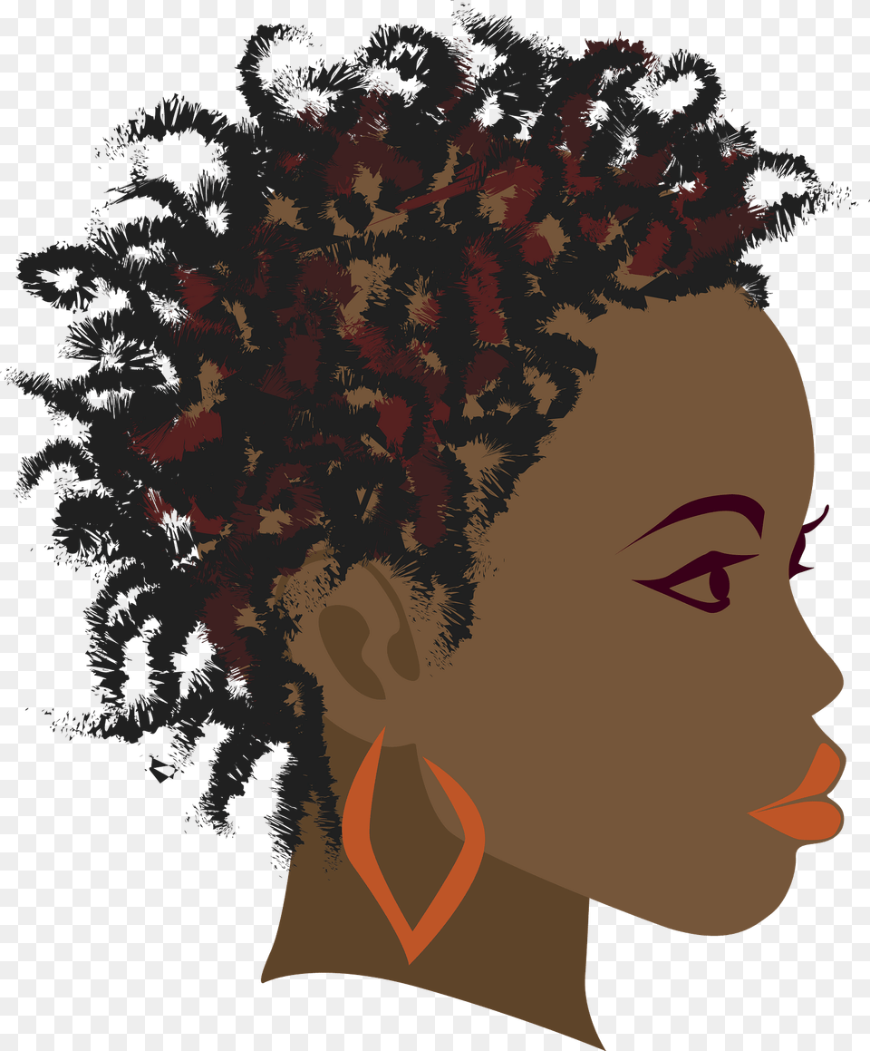 Girl With Twist Braids Clipart, Head, Body Part, Person, Neck Png