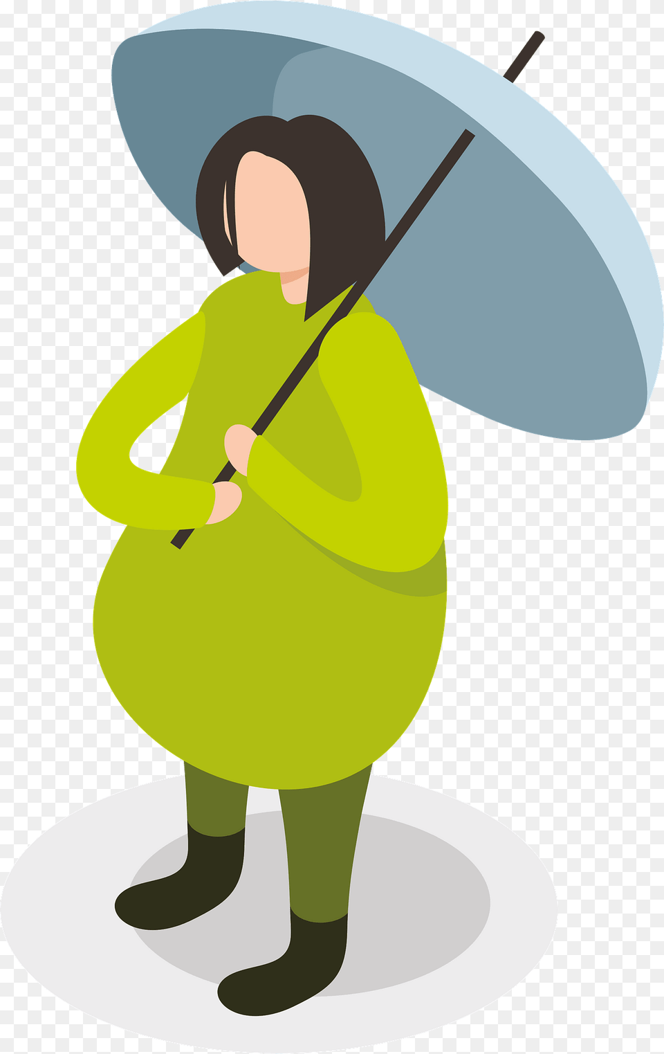 Girl With Umbrella Clipart, Cleaning, Clothing, Coat, Person Png Image