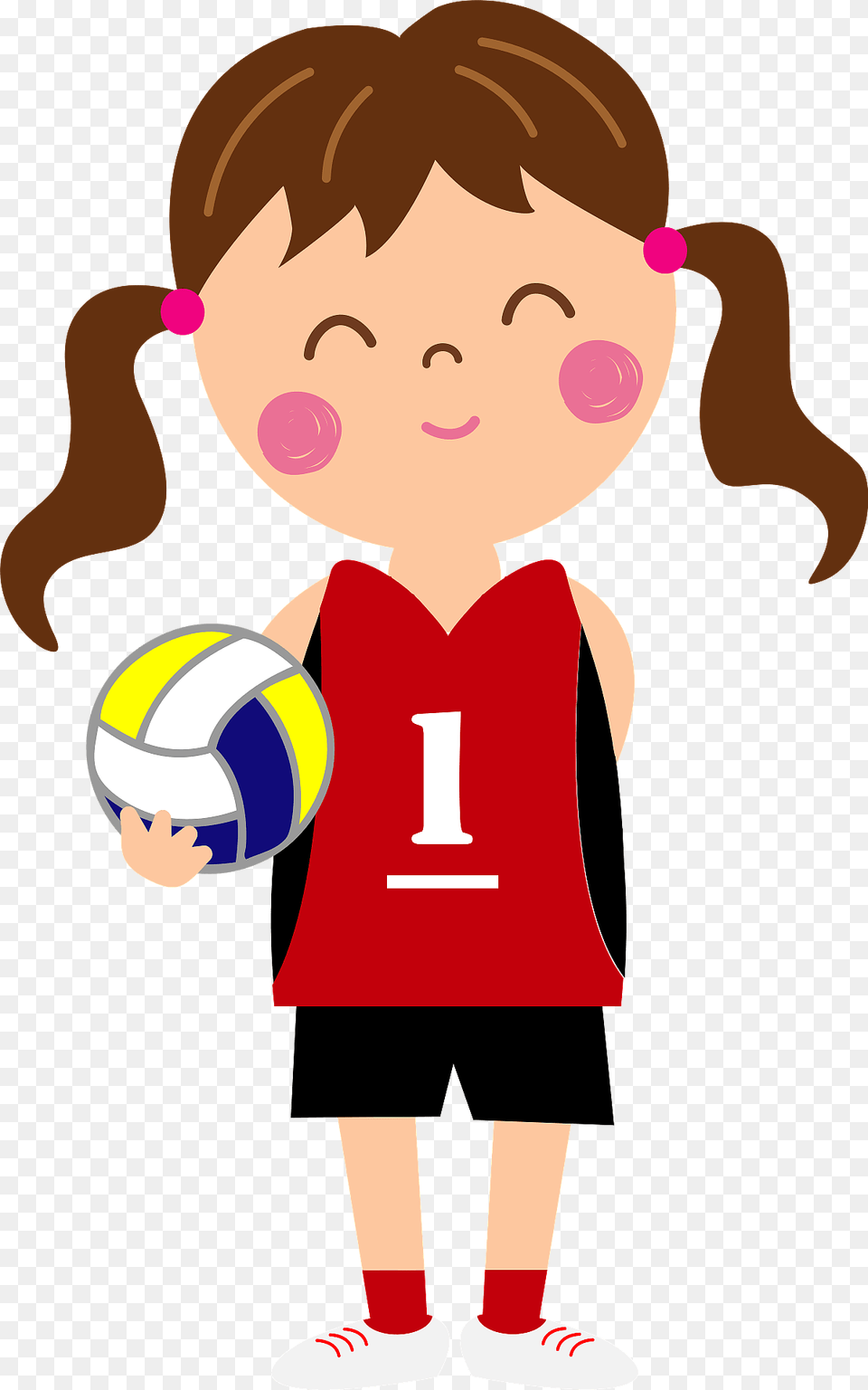 Girl With Volleyball Clipart, Ball, Sport, Soccer Ball, Football Free Png Download