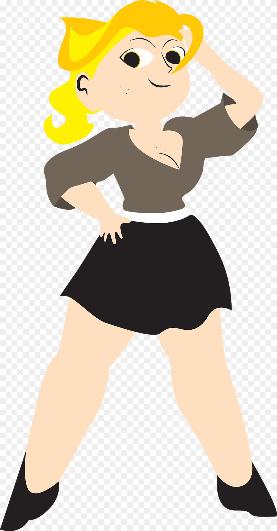 Girl With Yellow Hair Clipart, Clothing, Shorts, Baby, Person Free Png Download