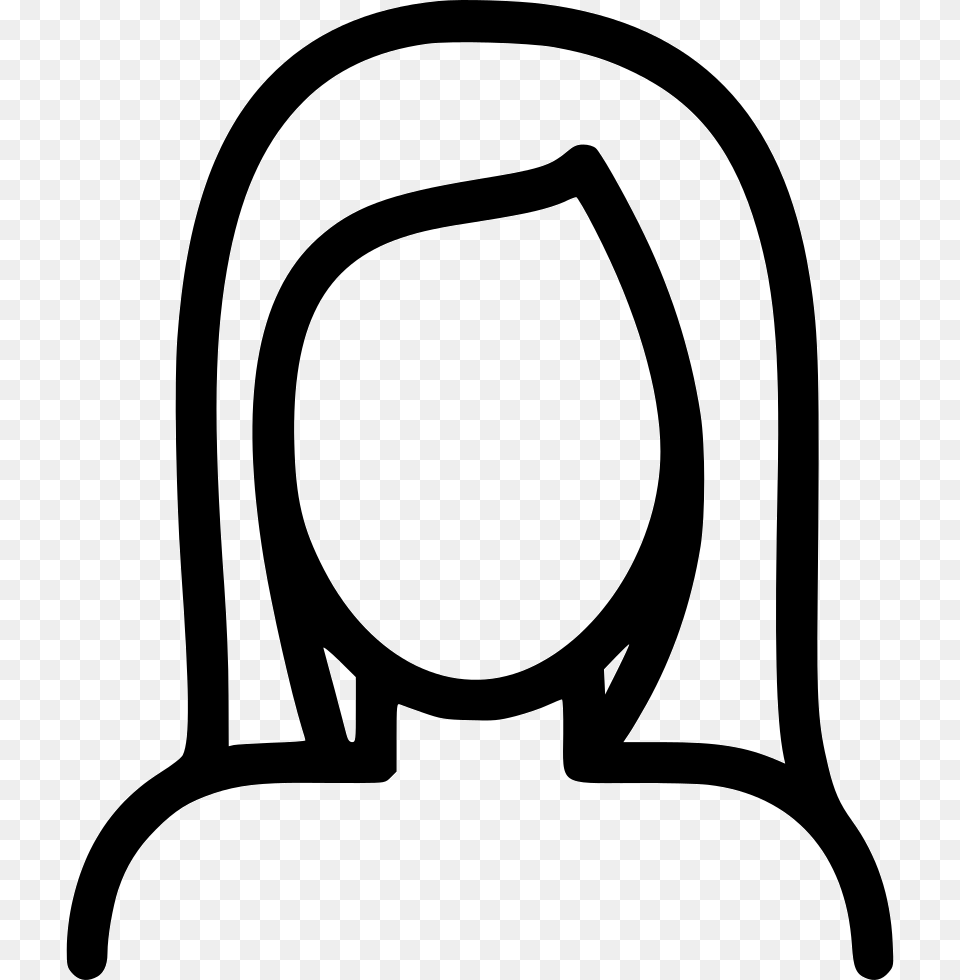 Girl Woman Outline Icon, Clothing, Cushion, Hat, Home Decor Free Transparent Png