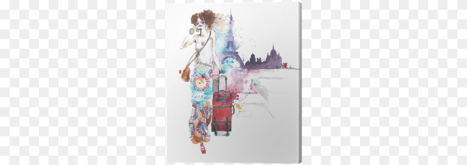 Girl Woman Young Lady Young Woman On Vacation With Yonelle Travel Beauty Set Zestaw Podrny, Art, Painting, Adult, Female Free Png Download