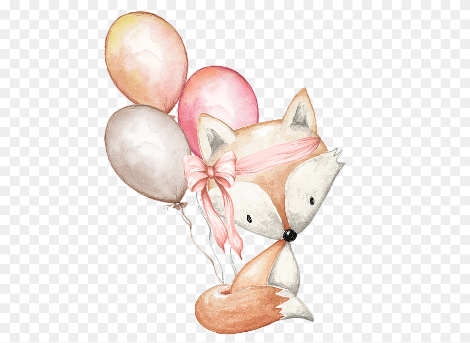 Girl Woodland Nursery Print, Balloon, Egg, Food, Ball Free Transparent Png