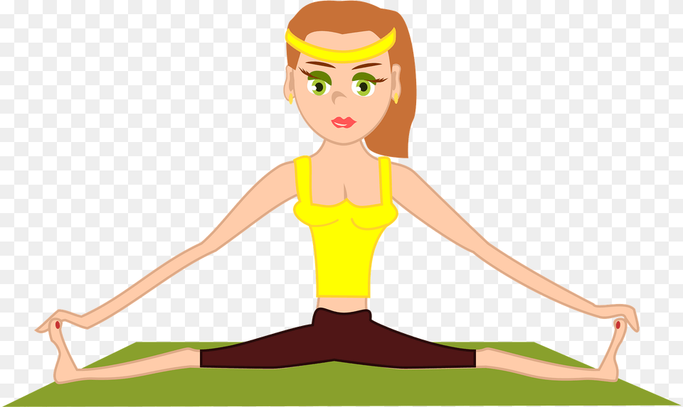 Girl Working Out Clipart, Person, Face, Head, Stretch Free Transparent Png