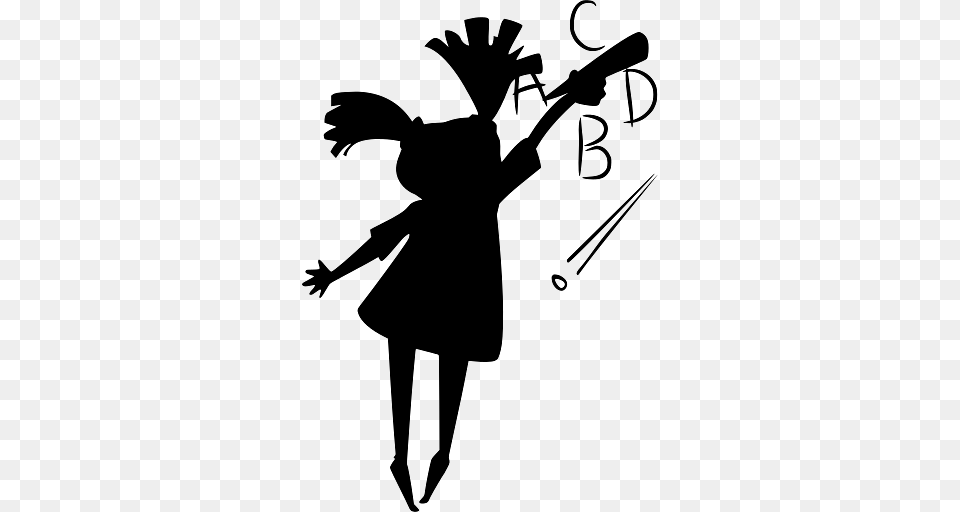 Girl Writing Letters, Silhouette, Person Png