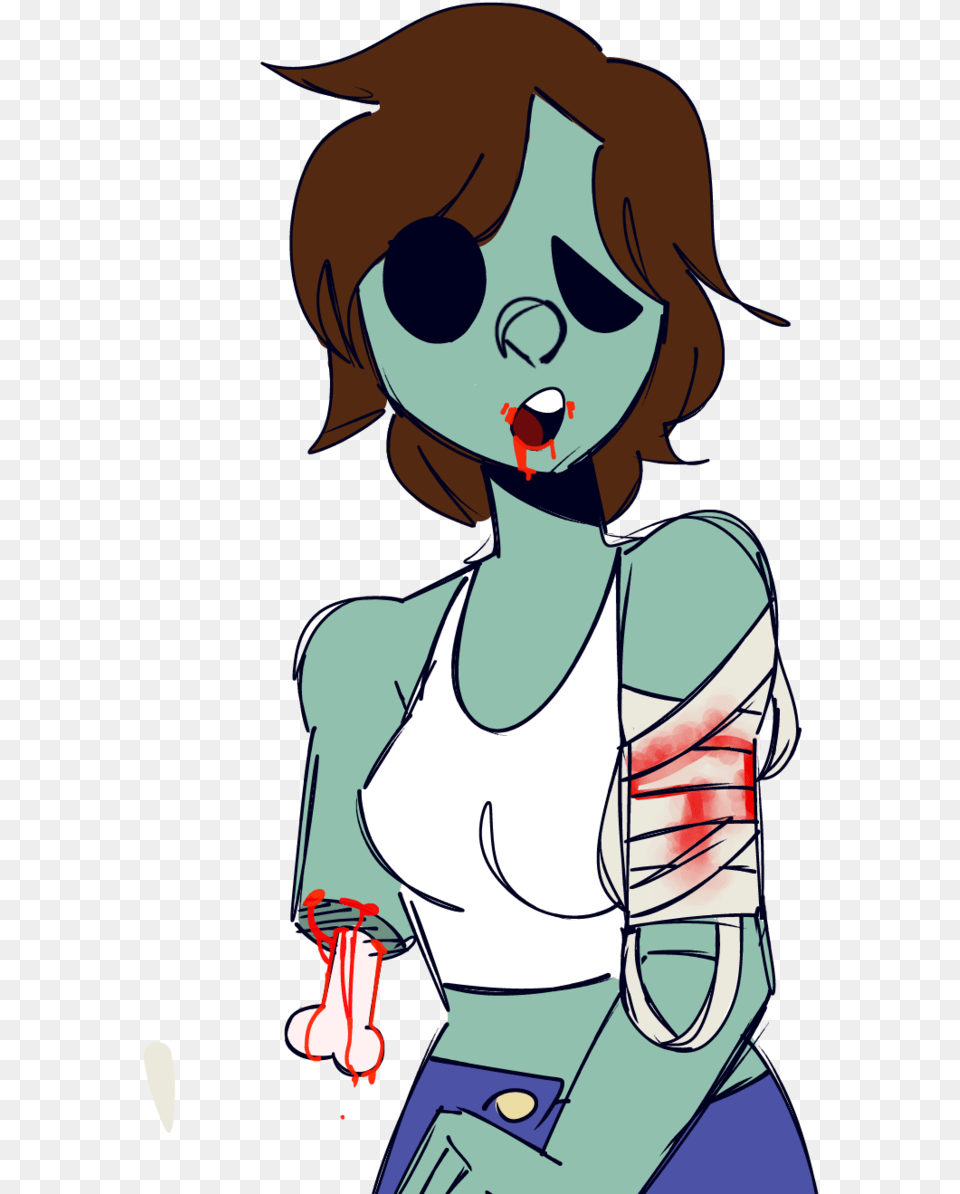 Girl Zombie Cartoon, Adult, Person, Female, Woman Png