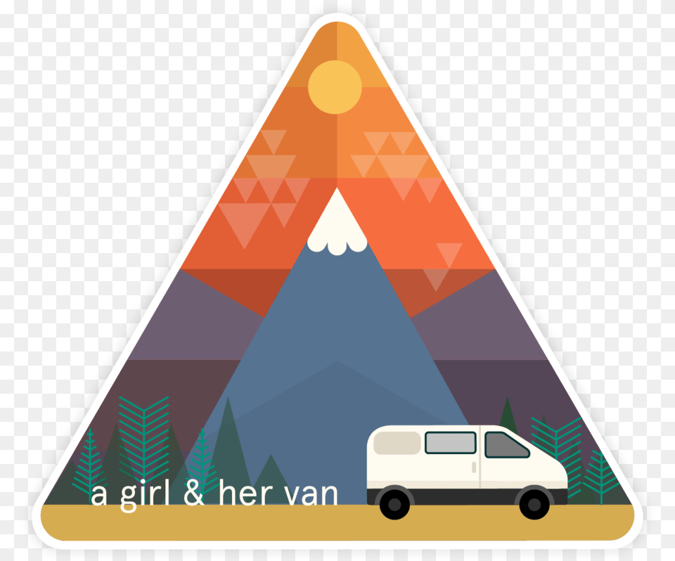 Girlandhervan Sticker, Triangle, Car, Transportation, Vehicle Free Png